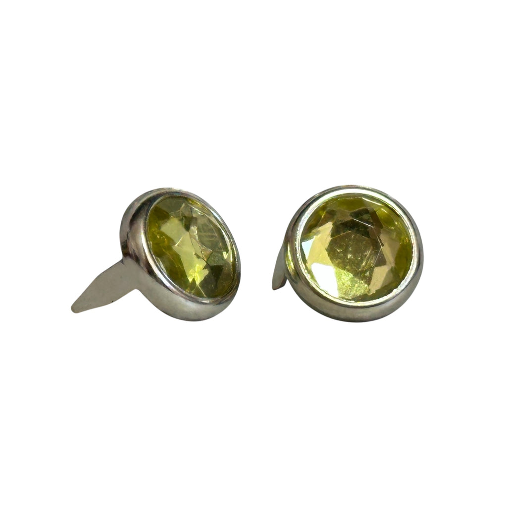 Yellow Grey Rhinestone Yellow Mounted Rhinestone Size 7mm 34SS - Bling in the Ring