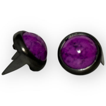 Purple Mounted Marble Jewels 11mm 48SS - Bling in the Ring
