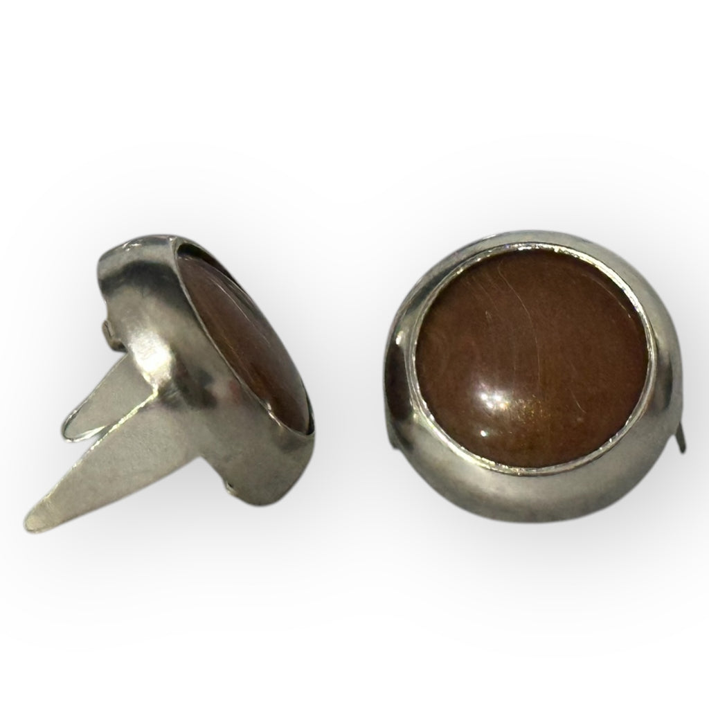 Tiger Eye Mounted Variegated Gems 11mm - Bling in the Ring