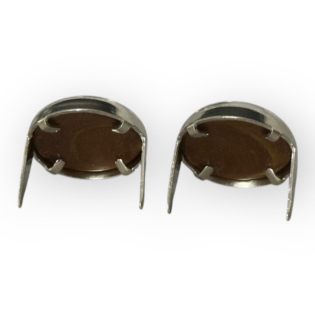 Tiger Eye Mounted Variegated Gems 11mm - Bling in the Ring