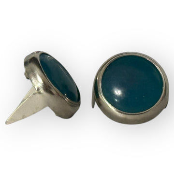 Teal Mounted Variegated Gems 11mm - Bling in the Ring