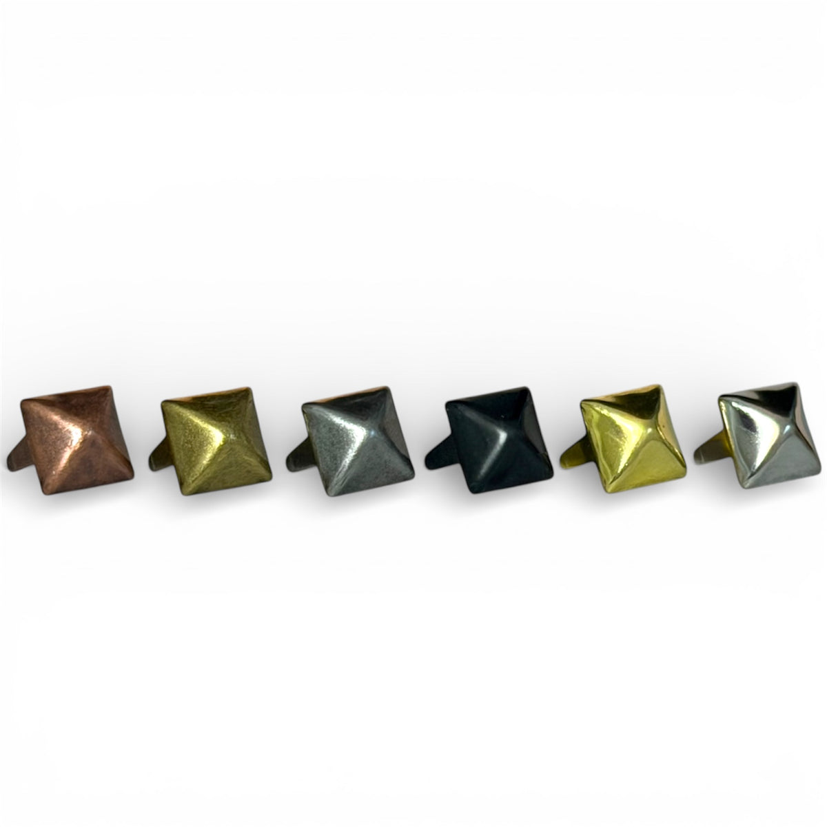 Pyramid Spots Nailheads – 1/2” Multiple Finishes | Bling in the Ring