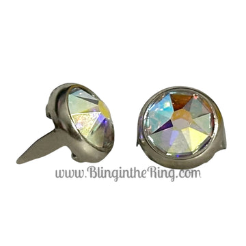 World Famous “Bling in the Ring” Mounted Crystals 40SS 3/8” Aurora Borealis - Bling in the Ring