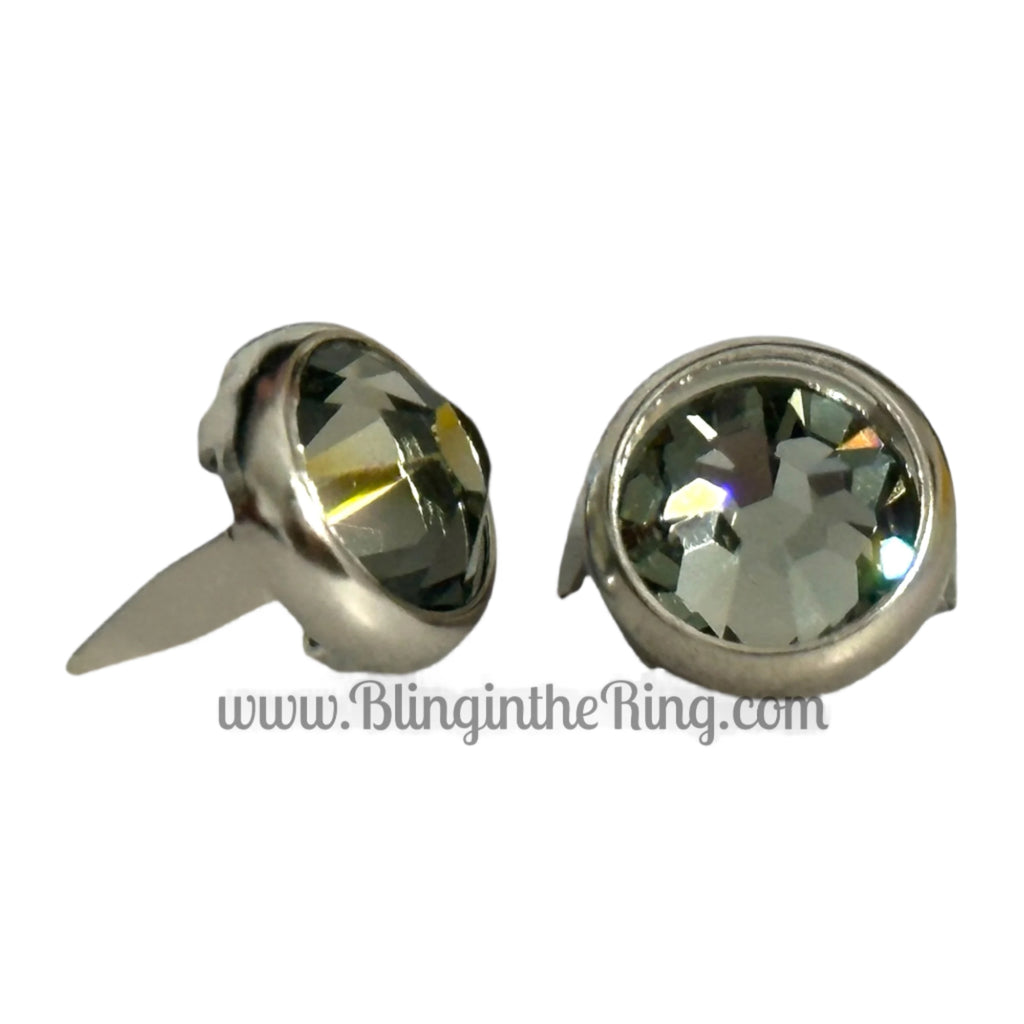 SS40 Preset Crystal – Black Diamond (9mm) - Bling in the Ring
