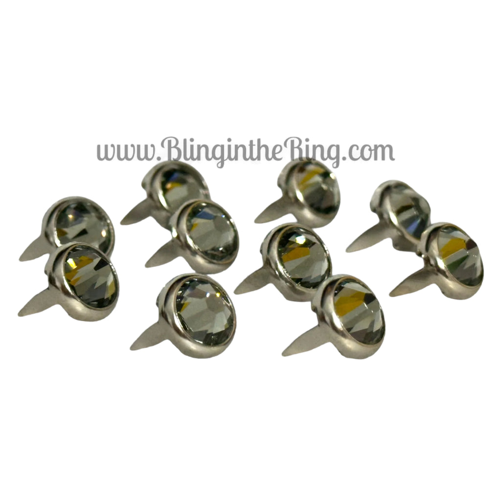 SS40 Preset Crystal – Black Diamond (9mm) - Bling in the Ring