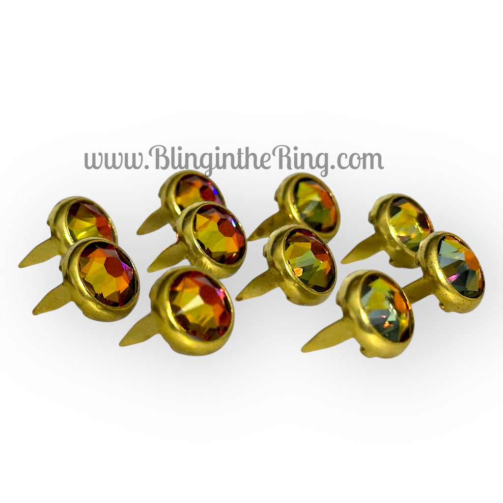 World Famous “Bling in the Ring” Mounted Crystals 40SS 3/8” Crystal Volcano - Bling in the Ring