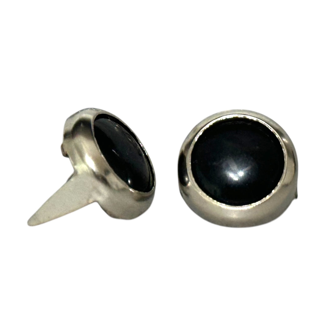 Black Mounted Cabochons 11mm - Bling in the Ring