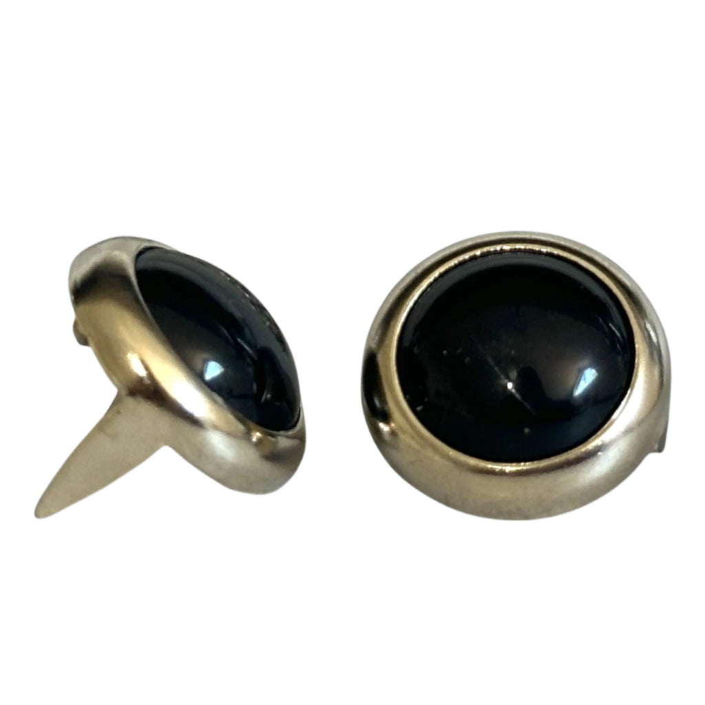 Black Mounted Cabochon 13mm - Bling in the Ring