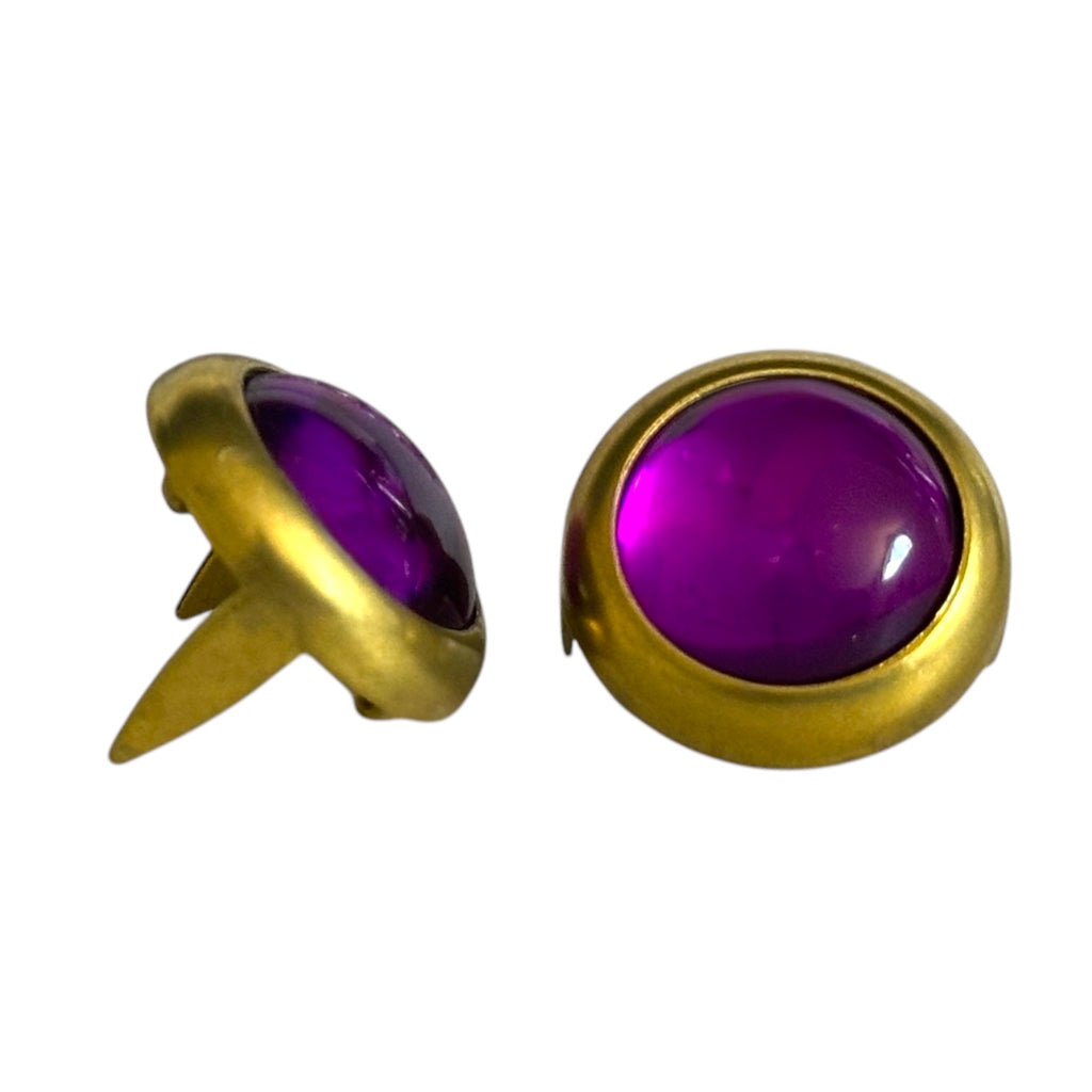 Dark Purple Mounted Cabachon 13mm - Bling in the Ring