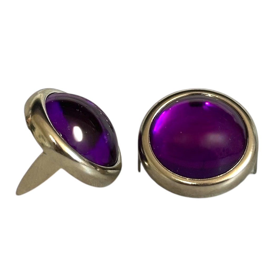 Dark Purple Mounted Cabochon 15mm - Bling in the Ring