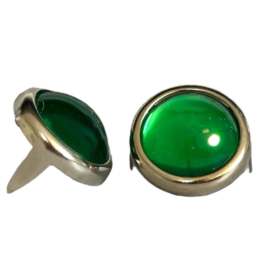 Green Mounted Cabochon 15mm - Bling in the Ring