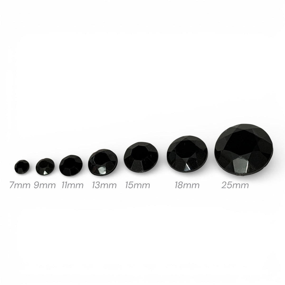 Black Flat Back Acrylic Rhinestones | Bling in the Ring
