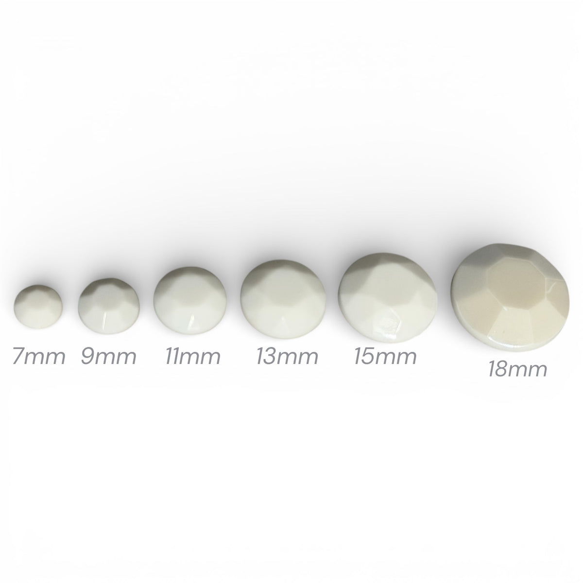 White Flat Back Acrylic Rhinestones | Bling in the Ring