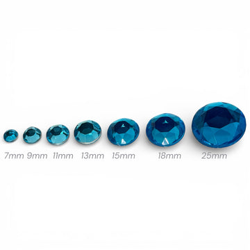 Teal Flat Back Acrylic Rhinestones | Bling in the Ring