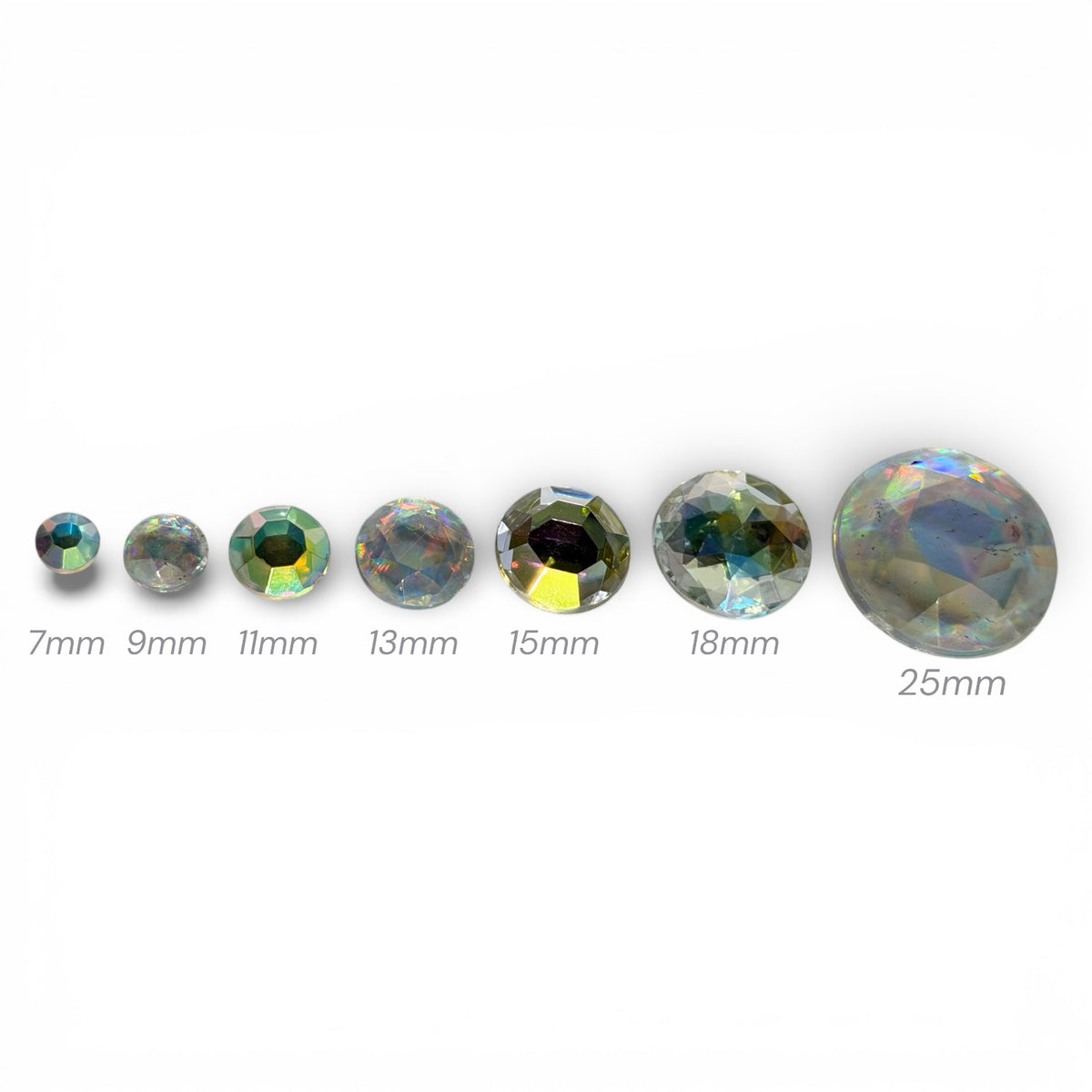 Crystal AB Flat Back Acrylic Rhinestones | Bling in the Ring