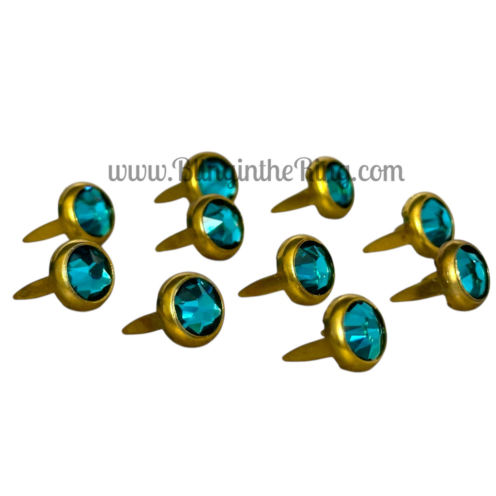 SS40 Preset Crystal – Blue Zircon (9mm) - Bling in the Ring