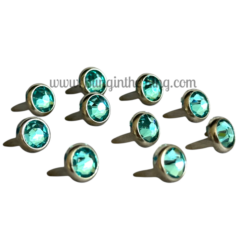 SS34 Preset Crystal – Light Turquoise (7mm) - Bling in the Ring