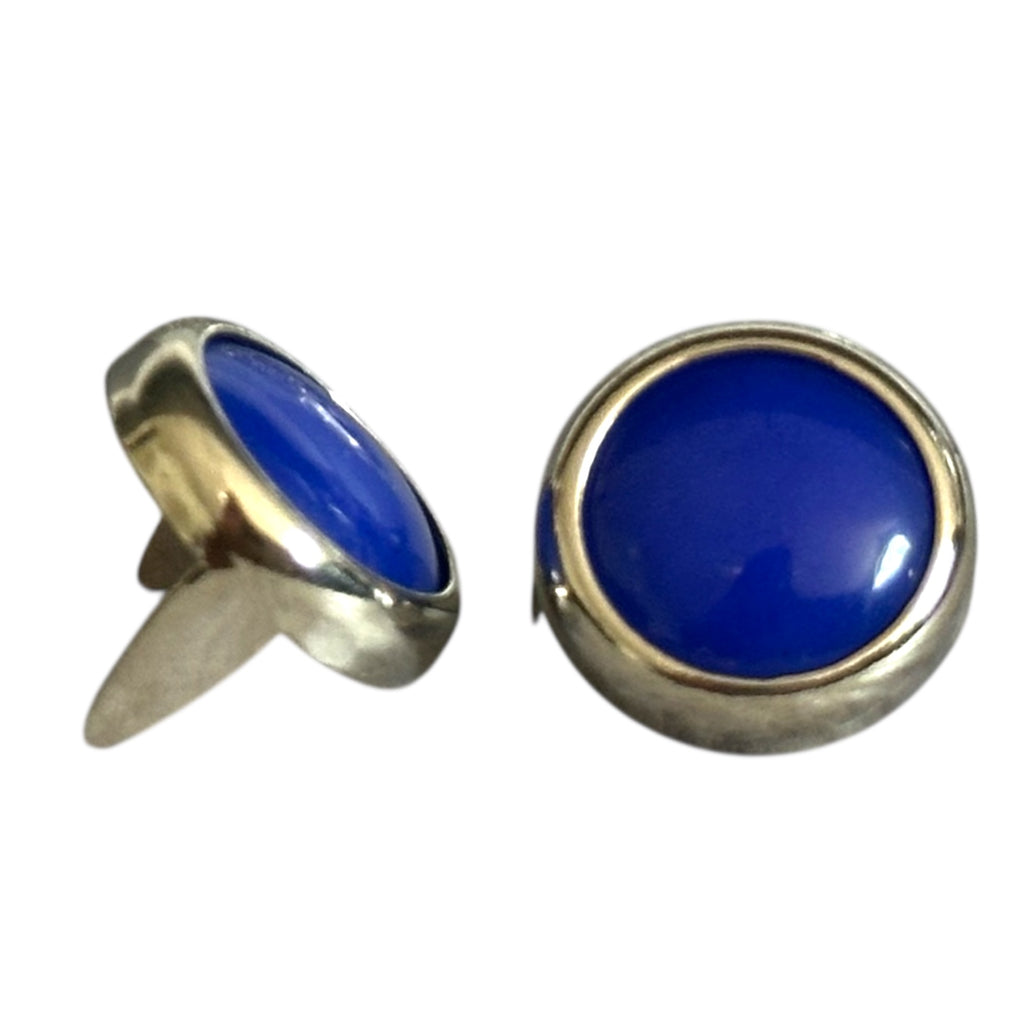 Navy Mounted Gemocite Stone 11mm - Bling in the Ring