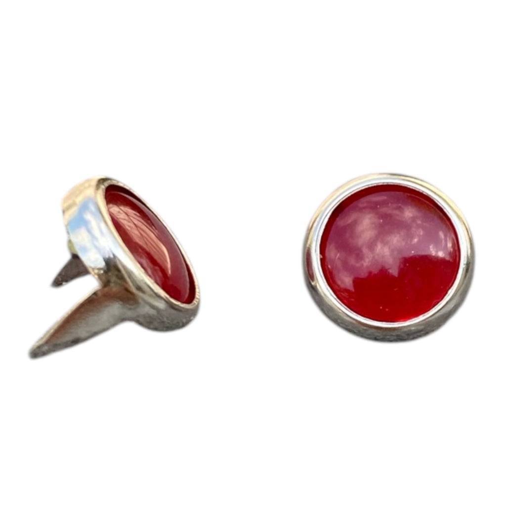 Cranberry Mounted Variegated Gems 11mm - Bling in the Ring