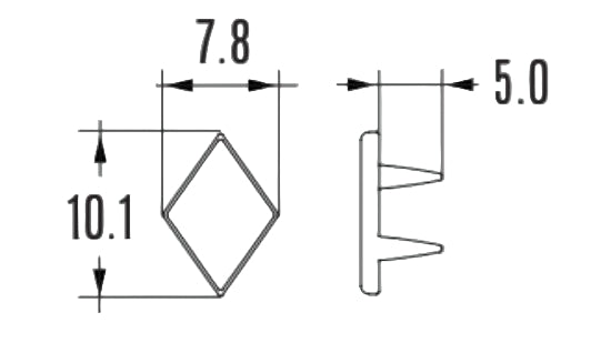 flat_top_diamond_spot_3/8_inch diagram