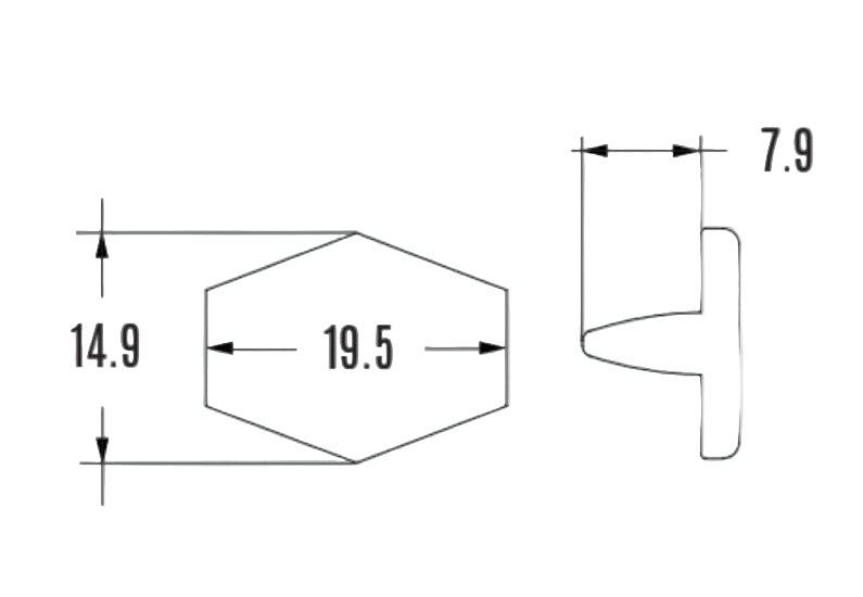 hex spot measurements