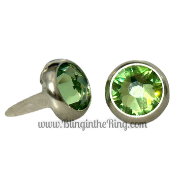 peridot crystal-bling in the ring